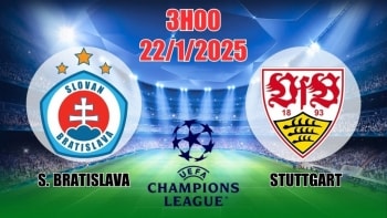Nhận định C1 Slovan Bratislava vs Stuttgart (3h00, 22/1) Champions League 2025: Khách khó thắng cách biệt