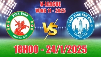 Nhận định Quy Nhơn Bình Định vs Thép Xanh Nam Định (18h00, 24/1) bóng đá V-League 2025: Hòa tưng bừng