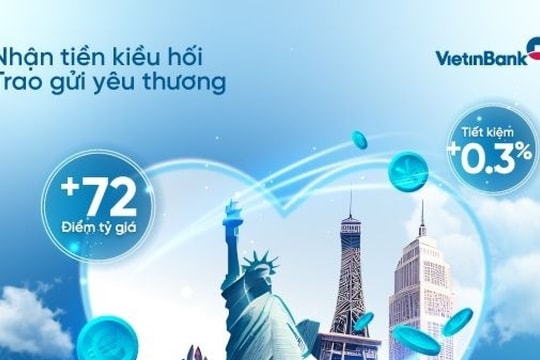 VietinBank triển khai loạt ưu đãi với Gói sản phẩm kiều hối