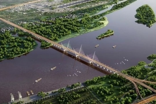 Thông tin mới nhất dự án xây cầu giá trị gần 12.000 tỷ phía Nam Hà Nội: Dài 7,5 km, bắc qua sông Hồng, nối huyện Thanh Trì với huyện Văn Giang