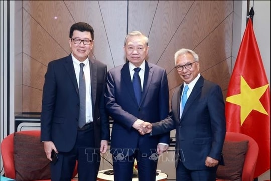 Tổng Bí thư Tô Lâm tiếp lãnh đạo các tập đoàn, doanh nghiệp lớn của Indonesia