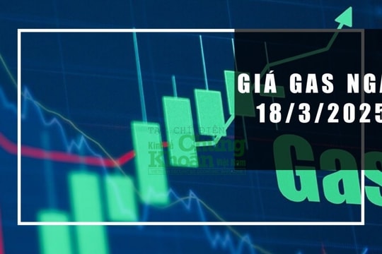 Giá gas hôm nay 18/3/2025: Tiếp tục tăng, chạm mốc cao nhất tháng?
