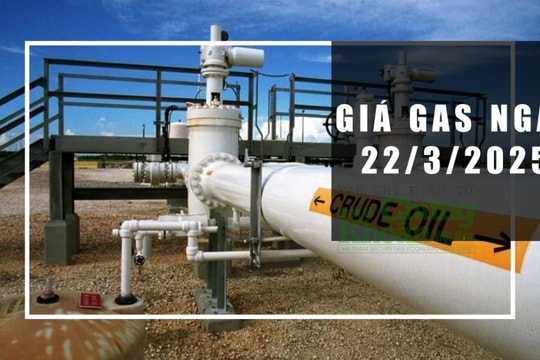 Giá gas hôm nay 22/3/2025: Tiếp tục hạ nhiệt, xu hướng tuần tới ra sao?