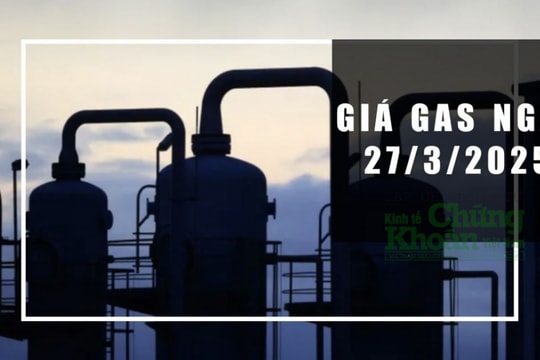 Giá gas hôm nay 27/3/2025: Thế giới tiếp tục hạ nhiệt, trong nước đứng yên