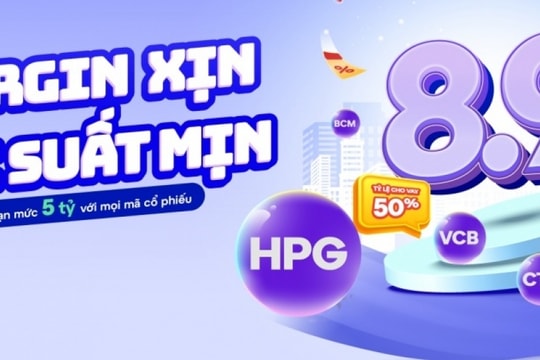 Chứng khoán MB (MBS) triển khai gói margin siêu ưu đãi, lãi suất chỉ từ 8,9%