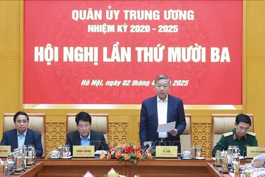 Tổng Bí thư Tô Lâm chủ trì Hội nghị Quân ủy Trung ương lần thứ mười ba, nhiệm kỳ 2020-2025