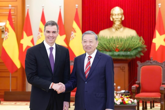 Tổng Bí thư Tô Lâm tiếp Thủ tướng Tây Ban Nha