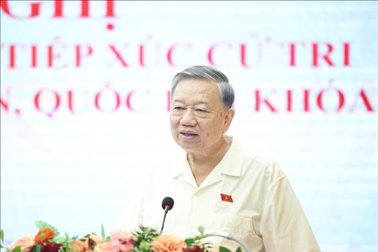 Tổng Bí thư Tô Lâm chia sẻ với cử tri về 3 nhiệm vụ trọng tâm quan trọng của đất nước