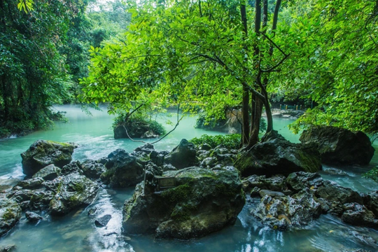 Một dòng suối nổi tiếng nhất Cao Bằng, cả nước biết tên , giới trẻ ùn ùn kéo đến