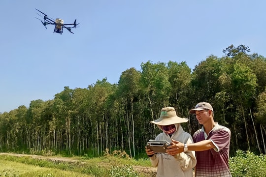 Tư duy công nghệ giúp nông dân Long An “cất cánh”: Lái máy bay trên ruộng, thu nhập gấp nhiều lần