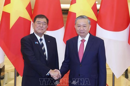 Tổng Bí thư Tô Lâm hội kiến Thủ tướng Nhật Bản