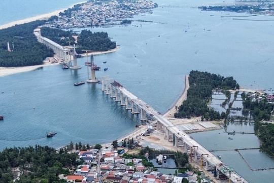 Dự án "siêu cầu vượt biển" ở Huế đã gần hoàn thành, dự kiến thông xe cuối năm 2025