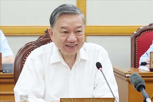 Tổng Bí thư Tô Lâm chủ trì cuộc họp cho ý kiến về tiến độ sắp xếp tổ chức bộ máy và đơn vị hành chính các cấp