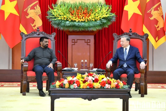 Tổng Bí thư Tô Lâm tiếp Tổng thống Sri Lanka Anura Kumara Dissanayaka