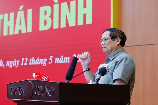 Thủ tướng: Thái Bình cần lấn biển và làm ngay tuyến đường 10 làn kết nối với Hưng Yên