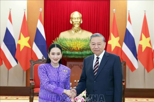 Tổng Bí thư Tô Lâm tiếp Thủ tướng Thái Lan Paetongtarn Shinawatra