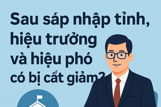 Sau sáp nhập tỉnh, hiệu trưởng và hiệu phó có bị cắt giảm trong năm học 2025-2026 hay không?