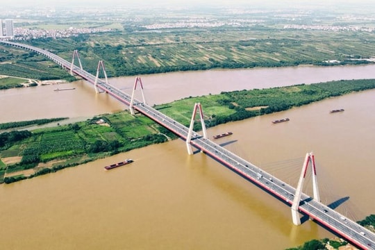 Lộ diện liên danh trúng gói thầu gần nửa tỷ đô trong siêu dự án bắc ngang sông Hồng vừa khởi công