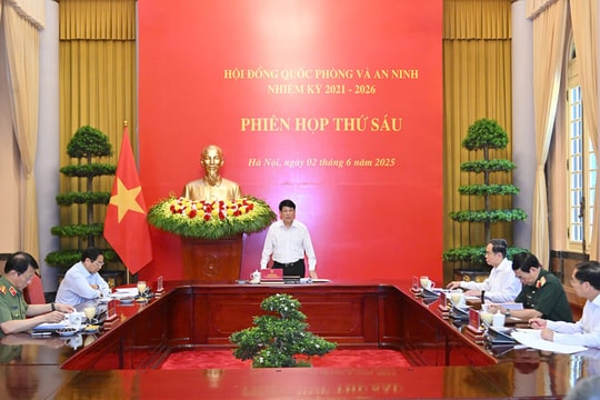 Chủ tịch nước Lương Cường chủ trì phiên họp thứ sáu Hội đồng Quốc phòng và An ninh