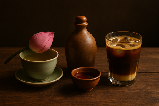 Chén trà - chén rượu - ly cà phê: Ba thức uống, ba phong cách sống của người Việt