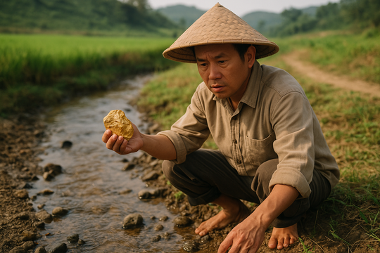 Phát hiện 150 tấn vàng trong vườn nhà, một người nông dân sững sờ sau khi nghe phán quyết