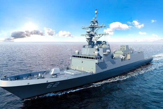 Tàu chiến mang 32 tên lửa, pháo 57mm và radar SPY-6 siêu xịn, ẩn mình, như "lưỡi dao" dễ dàng đánh úp kẻ địch