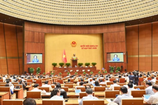 Ngày 12/6, Quốc hội biểu quyết thông qua việc sắp xếp đơn vị hành chính cấp tỉnh