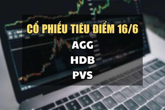 Cổ phiếu tiêu điểm hôm nay 16/6: AGG, HDB, PVS