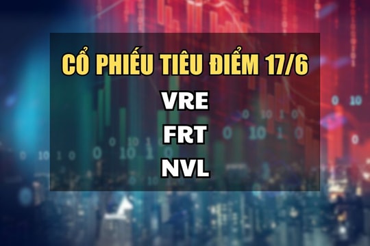 Cổ phiếu tiêu điểm hôm nay 17/6: VRE, FRT, NVL