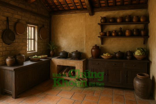 Gian bếp là nơi dễ thấy nhất sự khác biệt về phong cách sống ba miền Bắc – Trung – Nam