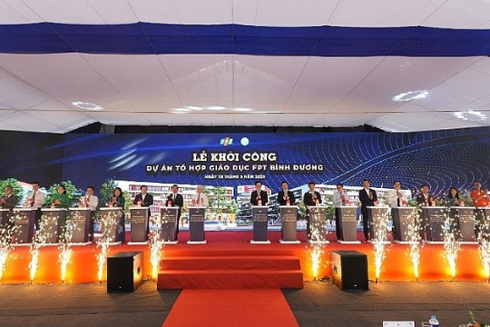 FPT khởi công tổ hợp giáo dục 84.000m² tại vùng đất công nghiệp hàng đầu