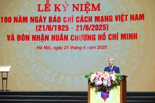 Phát biểu của Tổng Bí thư Tô Lâm tại Lễ Kỷ niệm 100 năm Ngày báo chí cách mạng Việt Nam
