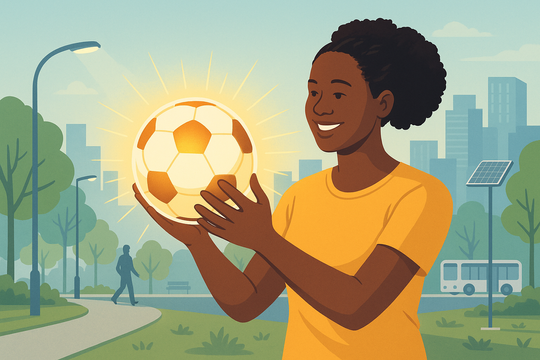 Ý tưởng khởi nghiệp bắt nguồn từ trái bóng tròn, nữ doanh nhân biến hoạt động thường nhật thành nguồn điện năng