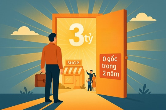 Một ngân hàng bất ngờ tung gói vay 3 tỷ miễn trả gốc trong 2 năm đầu