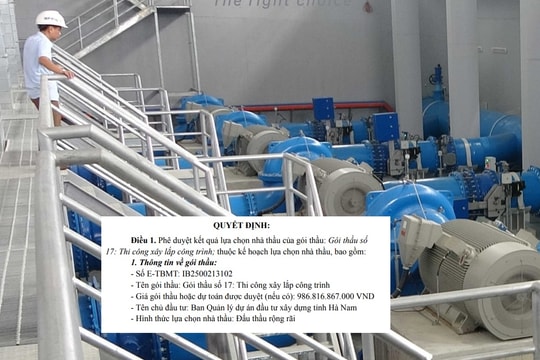 Một doanh nghiệp trên sàn chứng khoán góp mặt tại gói thầu ngành nước gần 1.000 tỷ đồng