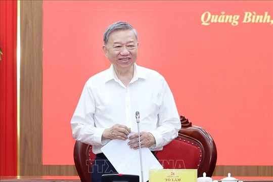Tổng Bí thư Tô Lâm: Đòn bẩy chiến lược đưa Quảng Trị vươn lên trở thành cực tăng trưởng mới vùng Bắc Trung Bộ