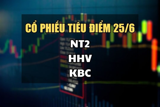 Cổ phiếu tiêu điểm hôm nay 25/6: NT2, HHV, KBC