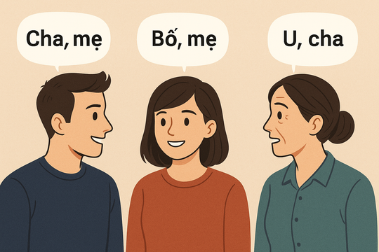Vì sao người Bắc gọi "bố mẹ", người Nam gọi "ba mẹ" còn người miền Trung gọi "u cha"?