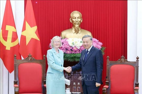 Tổng Bí thư Tô Lâm tiếp Đại sứ Australia Gillian Bird tại Việt Nam