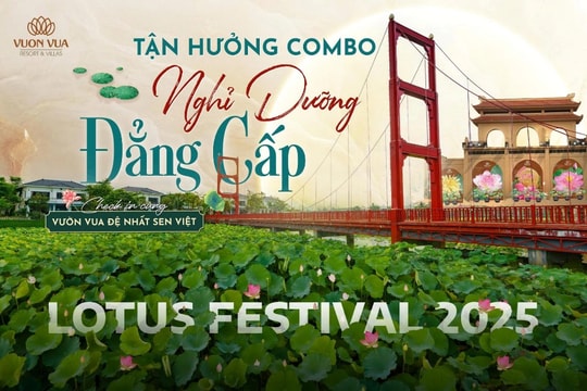 Tận hưởng kỳ nghỉ đẳng cấp mùa sen 2025 tại Vườn Vua – “Đệ Nhất Sen Việt”