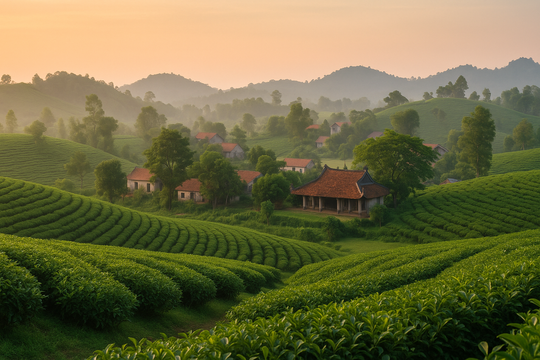 Phong cách sống người Phú Thọ: Gói nét Việt vào giọt sương đồi chè sáng sớm