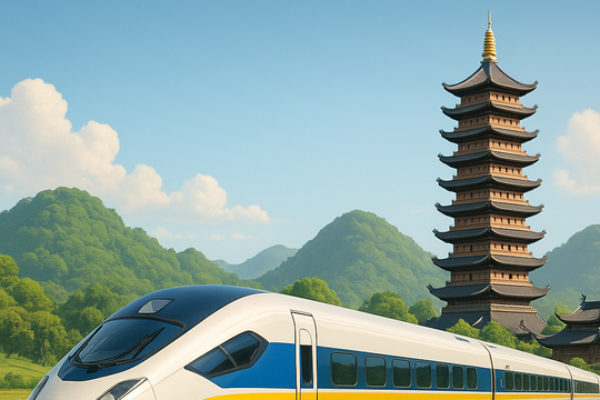 Sau sáp nhập, đường sắt cao tốc Bắc – Nam sẽ băng qua tỉnh mới sở hữu hai ngôi chùa lớn nhất Việt Nam