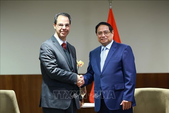 Thủ tướng Phạm Minh Chính làm việc với lãnh đạo các tập đoàn kinh tế lớn của Brazil