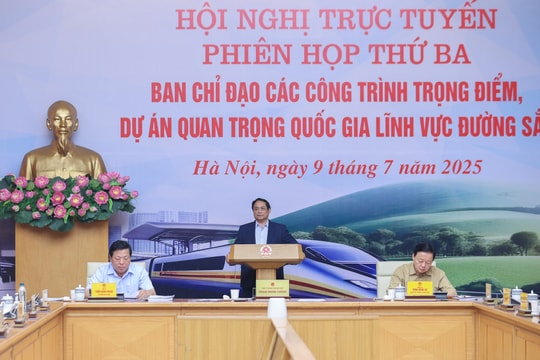 Thủ tướng chủ trì Hội nghị về các công trình, dự án đường sắt