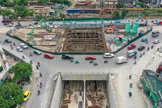 Hà Nội đón tin vui sau sáp nhập, hầm Kim Đồng - Giải Phóng đã vượt mốc 70% tiến độ, sẽ về đích đầu năm 2026