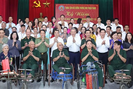 Tổng Bí thư Tô Lâm: Người có công là tài sản quý, là biểu tượng của ý chí, nghị lực Việt Nam