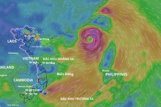 Bão số 3 Wipha giật cấp 15 áp sát đất liền: Thanh Hóa và Bắc Bộ nằm trong vùng nguy hiểm