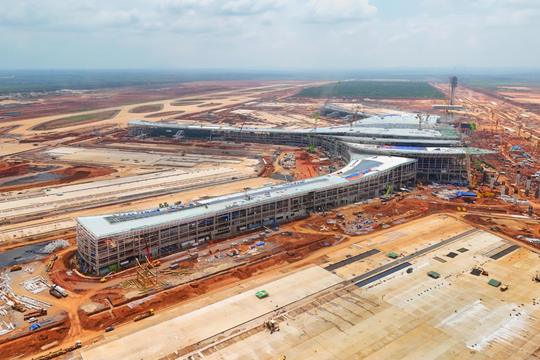 Công trình cao nhất tại sân bay Long Thành hoàn thành cất nóc, sẵn sàng bước vào giai đoạn tiếp theo