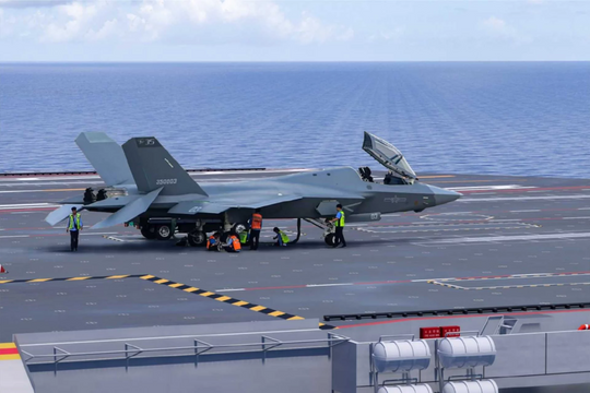 Chiến đấu cơ tàng hình J-35 của Trung Quốc lần đầu lộ diện trong lực lượng quân đội