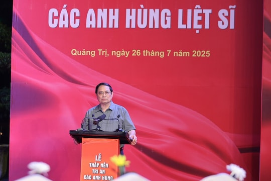 Thủ tướng: Các Anh hùng liệt sĩ đã làm rạng rỡ non sông, đất nước ta
